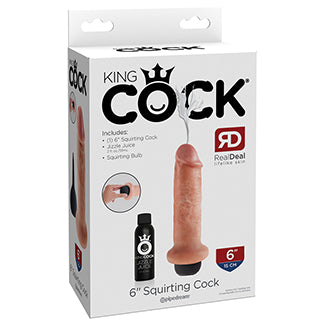 King Cock 6” squirting cock