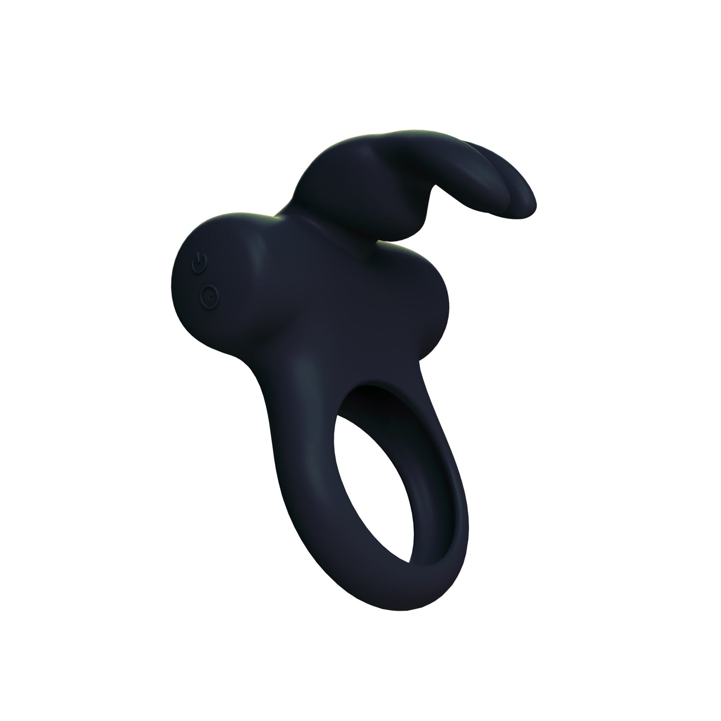 "Frisky Bunny Vibrating Ring Black Pearl BU-0104"