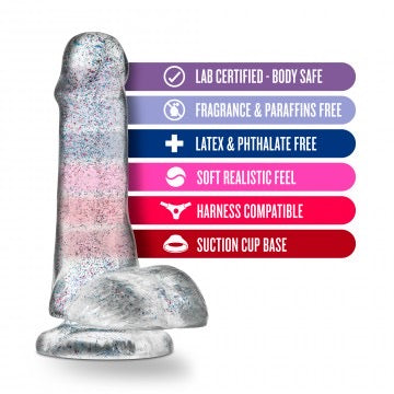 6 Inch Glitter Dong - Naturally Yours