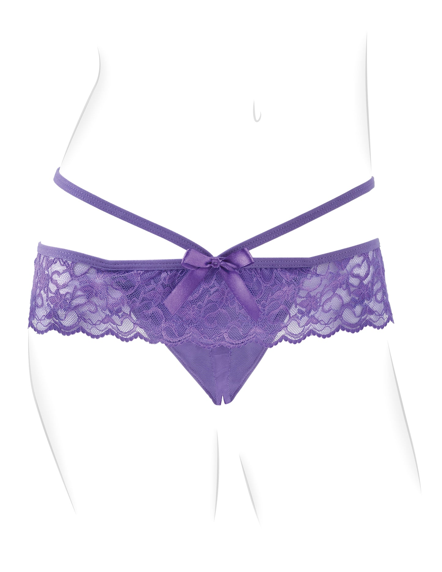 "Fantasy for Her Crotchless Panty Thrill-Her PD4933-12"