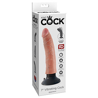 King Cock 7” Vibrating Cock